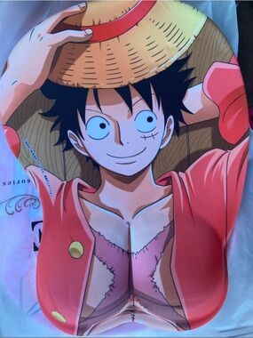 LUFFY One Piece Mouse Pad with Wrist Support